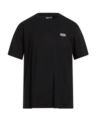 Just Cavalli Man T-shirt Black Size Xl Cotton