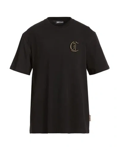 Just Cavalli Man T-shirt Black Size Xxl Cotton