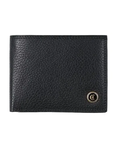 Just Cavalli Man Wallet Black Size - Cow Leather