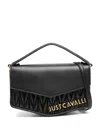 Just Cavalli Logo-plaque Tote Bag In Black