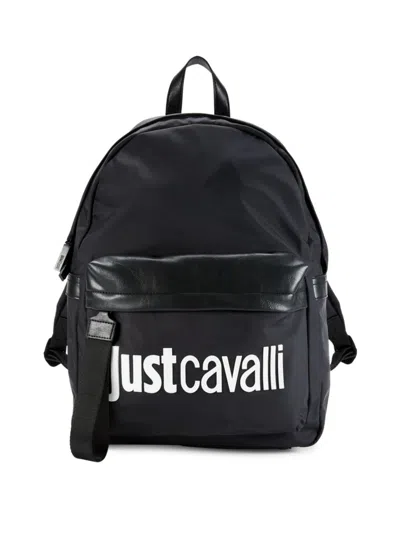 Just Cavalli Men's Logo Backpack In Black