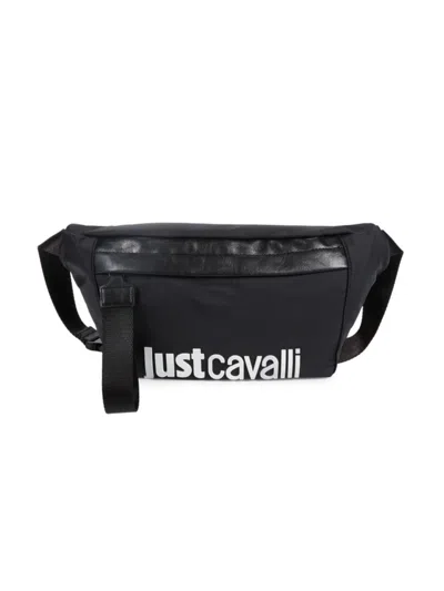 Just Cavalli Men's Logo Belt Bag In Black