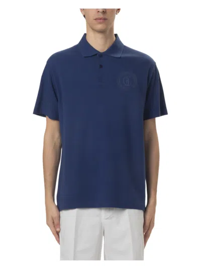 Just Cavalli Mens Polo Shirt In Blue