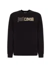 Just Cavalli Logo-print Sweatshirt In Black