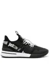 Just Cavalli Mesh Chunky Sneakers In Black