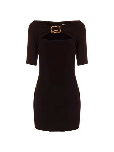 Just Cavalli Midi Dress In Black