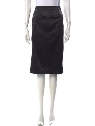 Pre-owned Just Cavalli Midi Length Skirt In Black