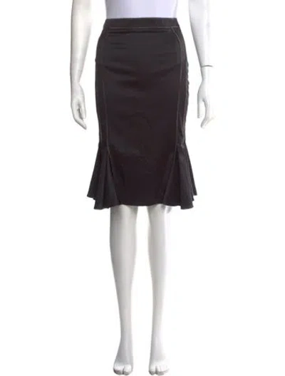 Pre-owned Just Cavalli Midi Length Skirt In Black