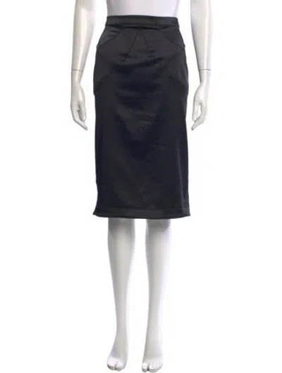 Pre-owned Just Cavalli Midi Length Skirt In Black