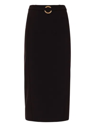 JUST CAVALLI JUST CAVALLI MIDI PENCIL SKIRT WITH RING DETAIL