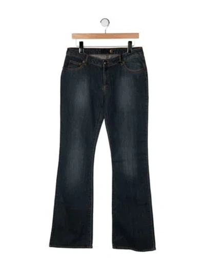 Pre-owned Just Cavalli Mid-rise Flared Jeans In Green