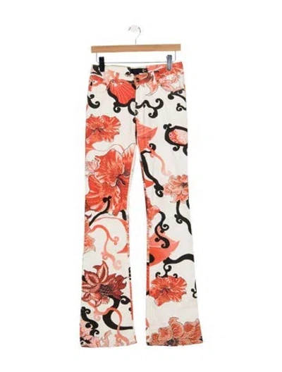 Pre-owned Just Cavalli Mid-rise Flared Jeans In Multi