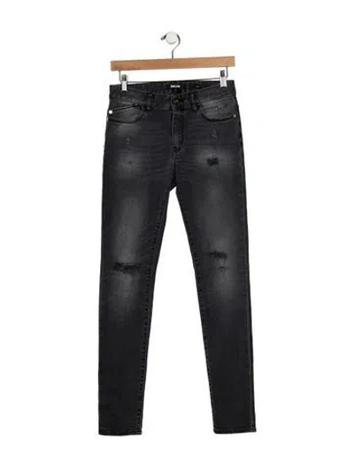 Pre-owned Just Cavalli Mid-rise Skinny Leg Jeans In Black