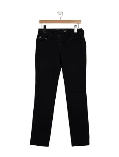 Pre-owned Just Cavalli Mid-rise Skinny Leg Jeans In Black