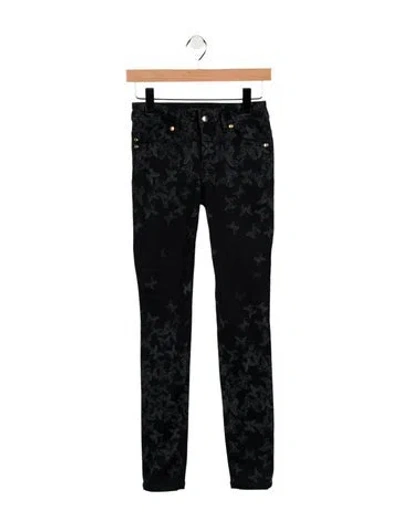 Pre-owned Just Cavalli Mid-rise Skinny Leg Jeans In Black