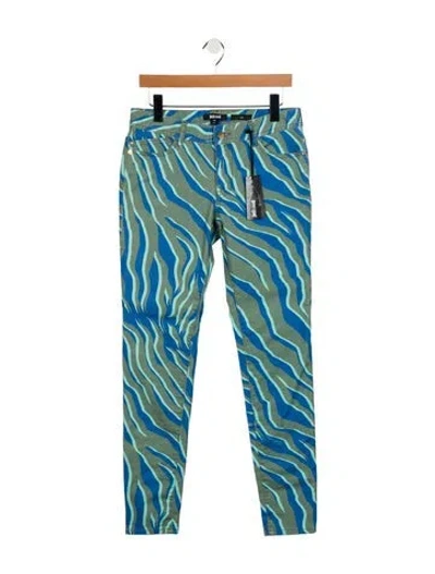 Pre-owned Just Cavalli Mid-rise Skinny Leg Jeans In Blue