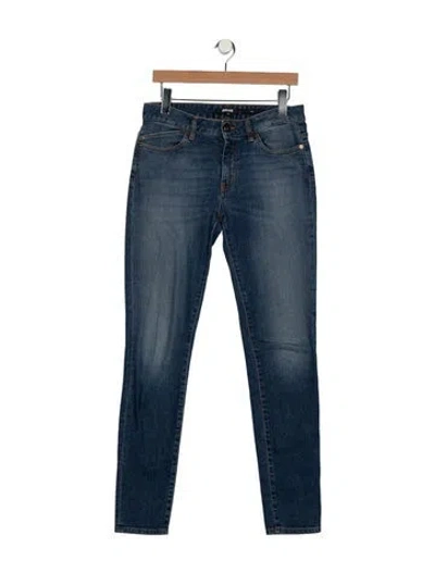 Pre-owned Just Cavalli Mid-rise Skinny Leg Jeans In Blue