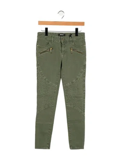Pre-owned Just Cavalli Mid-rise Skinny Leg Jeans In Green