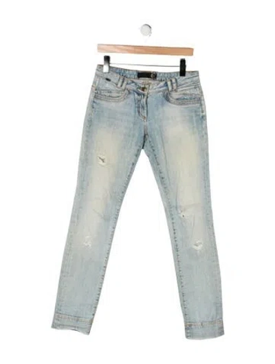 Pre-owned Just Cavalli Mid-rise Skinny Leg Jeans In Green