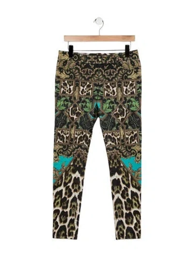 Pre-owned Just Cavalli Mid-rise Skinny Leg Jeans In Multi