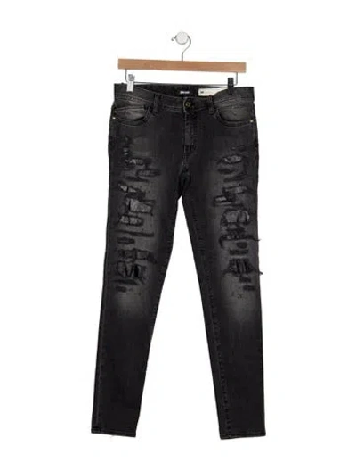 Pre-owned Just Cavalli Mid-rise Skinny Leg Jeans W/ Tags In Black