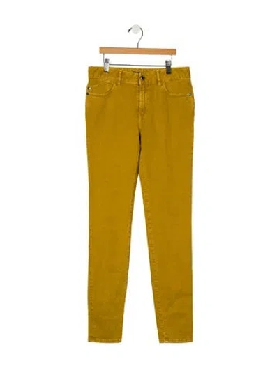 Pre-owned Just Cavalli Mid-rise Skinny Leg Jeans W/ Tags In Yellow
