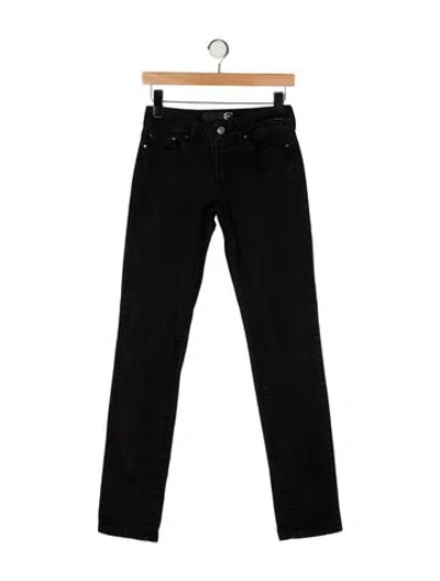 Pre-owned Just Cavalli Mid-rise Straight Leg Jeans In Black