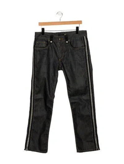 Pre-owned Just Cavalli Mid-rise Straight Leg Jeans In Black