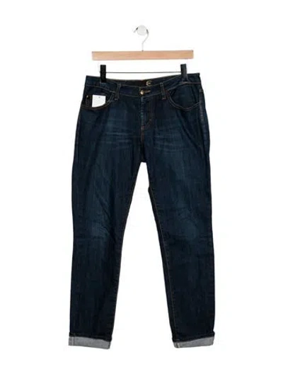 Pre-owned Just Cavalli Mid-rise Straight Leg Jeans In Blue