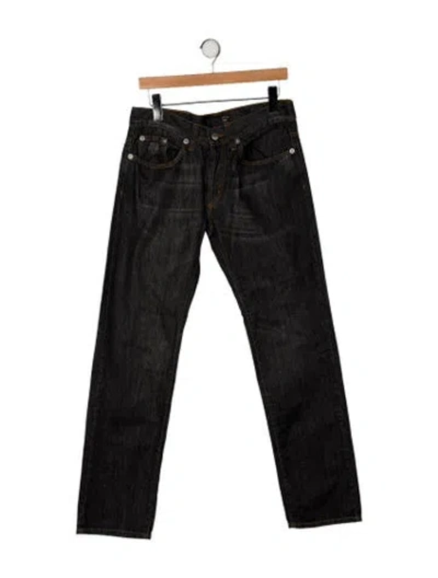 Pre-owned Just Cavalli Mid-rise Straight Leg Jeans W/ Tags In Black