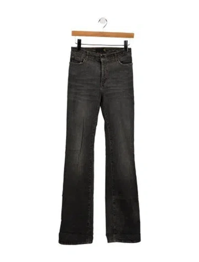 Pre-owned Just Cavalli Mid-rise Wide Leg Jeans In Gray