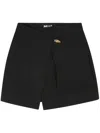 Shop Just Cavalli Mini Skirt With Unique Pocket Detail And Gold Accent In Black