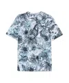 Just Cavalli Monogram Jungle-print T-shirt In Blue