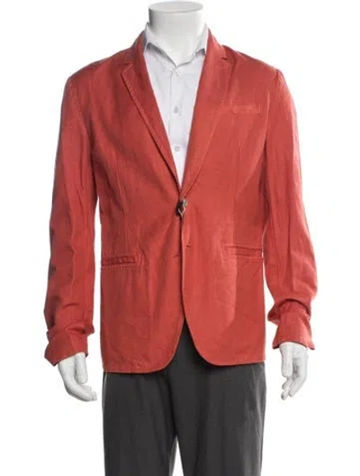 Pre-owned Just Cavalli Moto Jacket In Orange