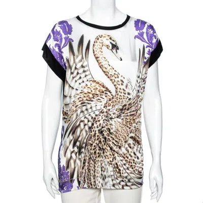 Just Cavalli Multicolor Printed Silk Top