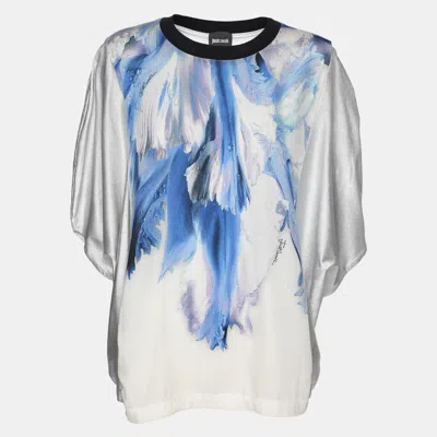 Pre-owned Just Cavalli Multicolor Printed Viscose Top S
