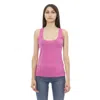 Just Cavalli Multicolor Viscose Tank Top In Pink