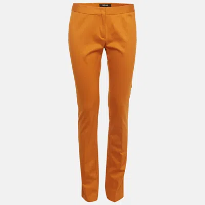 Pre-owned Just Cavalli Mustard Yellow Jersey Trousers M