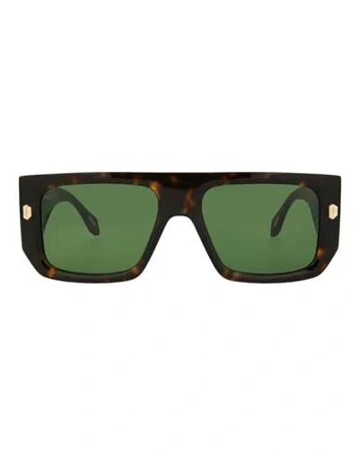 Just Cavalli Navigator-frame Acetate Sunglasses Sunglasses Brown Size 56 Acetate