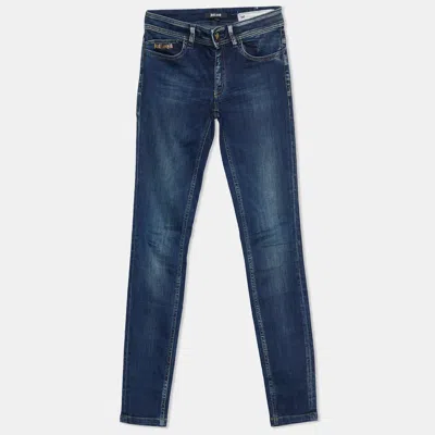 Pre-owned Just Cavalli Navy Blue Stretch Denim Skinny Leg Jeans S