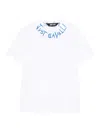 Just Cavalli Logo Graphic Short Sleeve Crew Neck T-shirt In White
