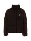 Just Cavalli Appliqué-logo Padded Jacket In Black