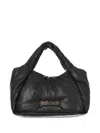 Just Cavalli Padded Top-handle Tote Bag In Black