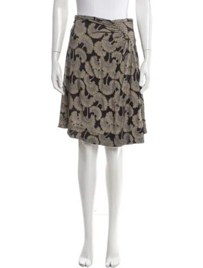 Pre-owned Just Cavalli Paisley Print Mini Skirt In Gray