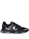 Just Cavalli Panelled Sneakers In Black
