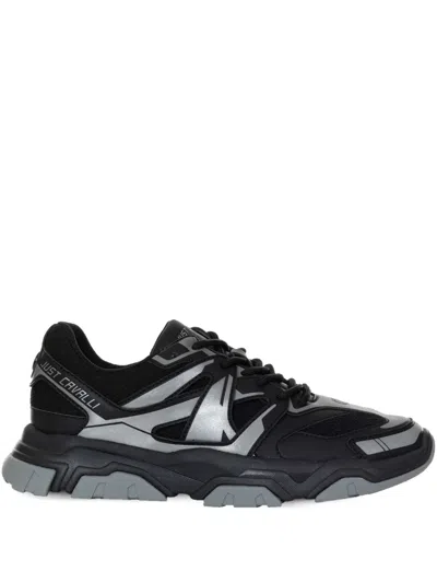 Just Cavalli Panelled Sneakers In Black