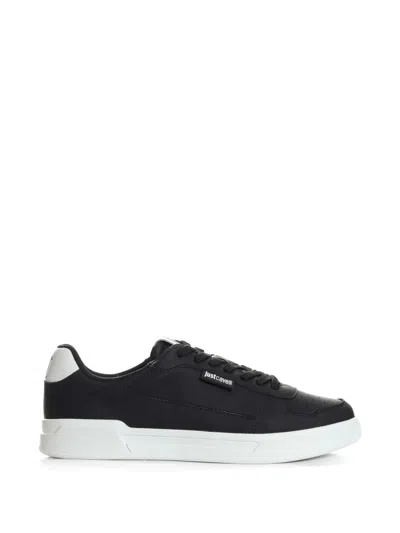 Just Cavalli Panelled Sneakers In Black