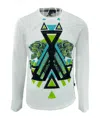 Just Cavalli Pattern Printed Long-sleeved T-shirt In Green