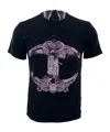 Just Cavalli Pattern Printed Short-sleeved T-shirt In Black