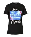Just Cavalli Pattern Printed Short-sleeved T-shirt In Black